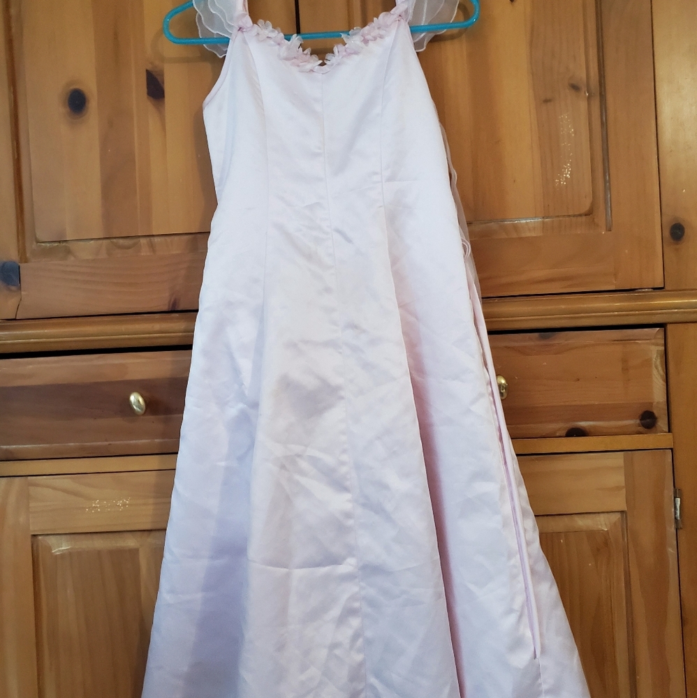 Pink Girl's Flower Girl Formal Gown